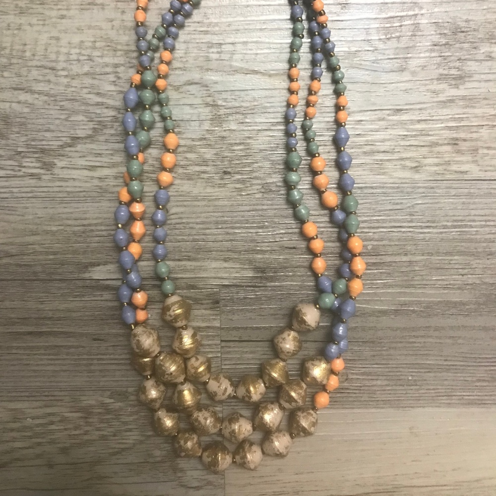 31Bits Gold Leaf Layered Necklace